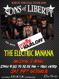 Sons of Liberty plus Molly Karloff at The Electric Banana