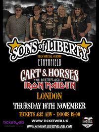 Sons of Liberty plus guests Ethyrfield at The Cart & Horses London