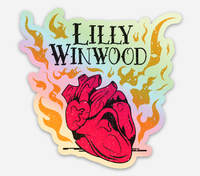 3" x 3" HEART STICKER