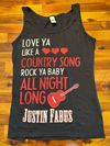 Women’s Love Ya Like A Country Song Tank Top 