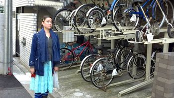 multi-story bike racks, great idea!
