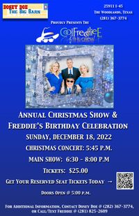 DOSEY DOE PROUDLY PRESENTS THE COOL FREDDIE E & THE CREW CHRISTMAS SHOW & FREDDIE'S BIRTHDAY CELEBRATION