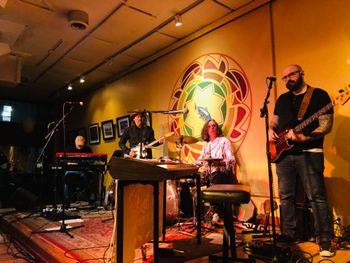 Lisa Bodnar and Whistlegrass performing at the Elk Creek Cafe during the PA67 Tour of Centre County
