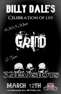 Billy Dale’s Celebration of Life 32HEADSHOTS w/ Grind