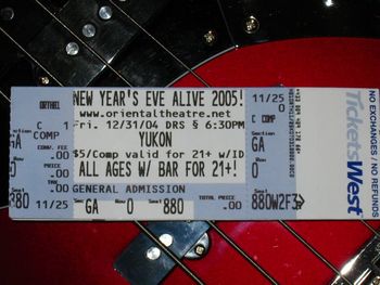 "New Year's Eve Alive 2005!", -YUKON->, Oriental Theatre, Denver, Colorado
