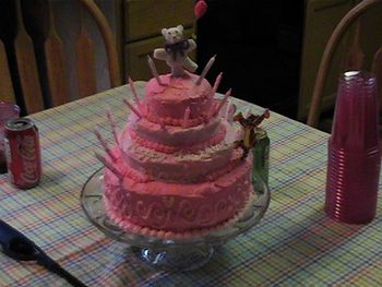 What a Beautiful Pink Cake. As yummy as it looks.
