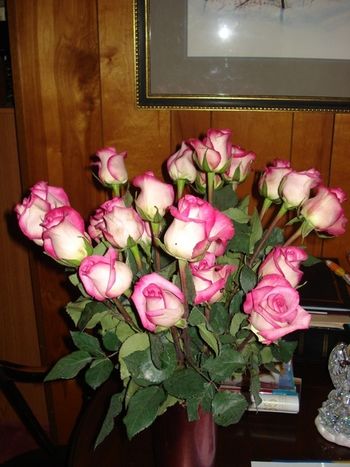 2 dozen Pink Roses courtesy of Charlie & Todd. THANKS
