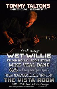 Tommy Talton Benefit feat. Wet Willie, Mike Veal Band & guests