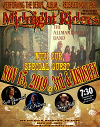 The Midnight Riders Allman Brothers Revue, Jimmy Hall, Jack Pearson, and Special Guest Allman Brothers Rock 'n' Roll Hall of Fame Memeber JAIMO 