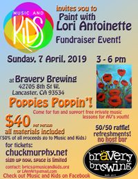 Paint with Lori Antoinette Fundraiser for Music and Kids