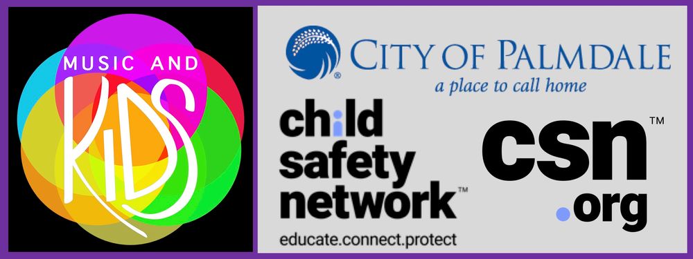 Music and Kids has formed partnerships with the Child Safety Network and the City of Palmdale.