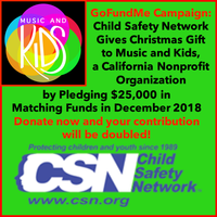Child Safety Network Matching Donations to Music and Kids
