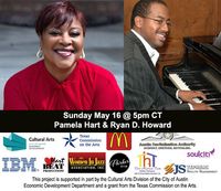 Pamela Hart and Ryan D. Howard Sunday Jazz Duo Concert, May 1, 5:00 pm