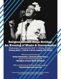 Religion Around Billie Holiday: An Evening of Music and Conversation