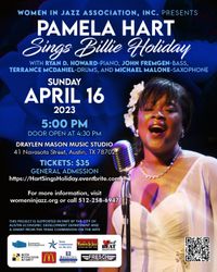 Pamela Hart Sings Billie Holiday Concert at KMFA Draylen Mason Music Studio
