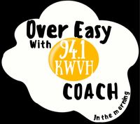 Claudia Gibson on KWVH 94.1 FM "Over Easy With Coach"