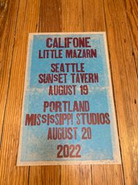 Little Mazarn/Califone letterpress poster