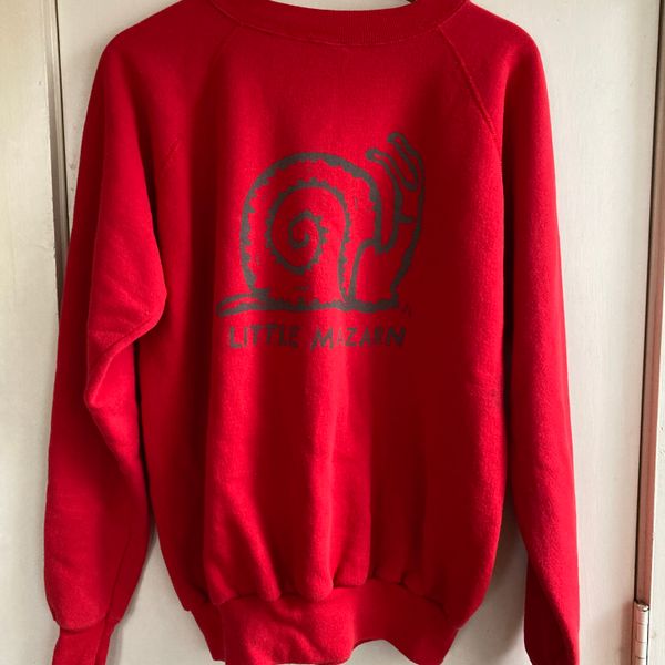 Rad Dad Red snail vintage sweatshirt L