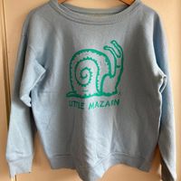 Crystal Blue snail vintage sweatshirt S