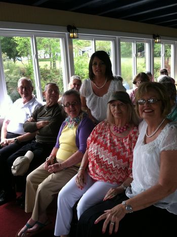 The Joyaires along with our good friends Jim and Clarie Hency who surprised us by being on the SIS riverboat cruise 2014.  It is always good to have friends!
