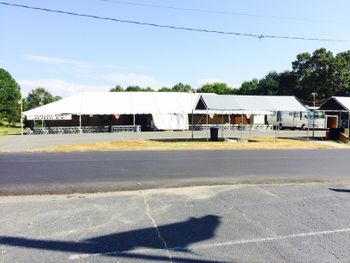 Labor Day jubilee 2015 Zion Baptist Church, Gastonia, NC before the crowd arrives.
