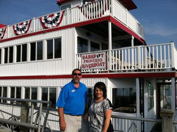 Anna & Captain Alan Roland prior to departure.
