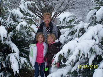 Hope, Lydia and Debbie on Christmas day at Deb's sister Sharons house. Hope and Lydia are Sharons grandkids.
