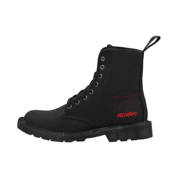 Hellusin8 Curb Stomp Boots (Black) - The Brimstone Lab