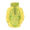 The Brimstone Lab Neon Grey Grus "Big Face" Hoodie