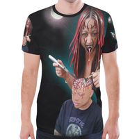 New Swing Dee Diablo "Eat Brains" All Over Print T-shirt for Men