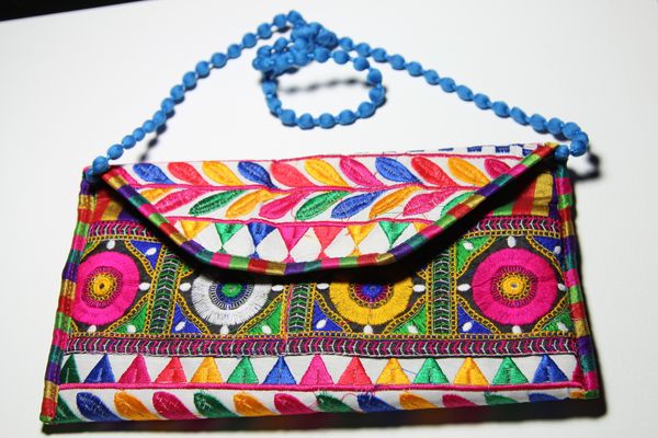 Colorful Gujarati Patchwork Handbag | Bags | Buddha And Beyond