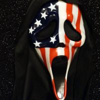 Patriotic Ghost Face Mask