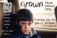 Grown Release Party at Pianos NYC