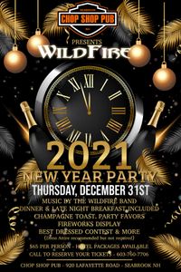 New Years 2021 at the Chop Shop Pub