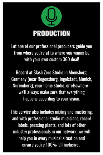 Slash Zero Records Services - Music Production