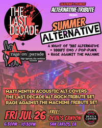 San Carlos - Alternative Summer w/ Rage on Parade & Matt Minter @ Devil's Canyon Brewing