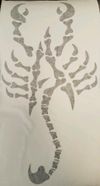 12" Aura Surreal Bone Scorpion