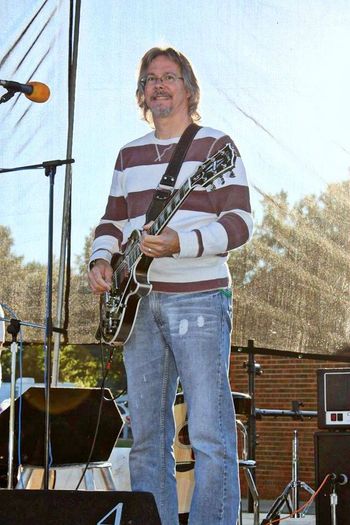 Jim doing sound check
