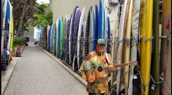 Surfboard Alley Waikiki Beach
