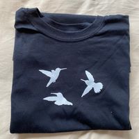 Hummingbird Logo Comfy Tee - Black