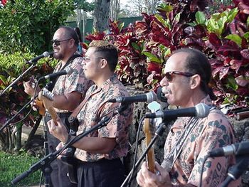 Sunset with the band at the Renaissance Wailea 1999
