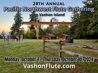 28th Annual Pacific Northwest Flute Gathering on Vashon Island