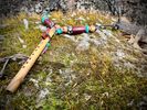 Curly Maple with Turquoise Inlay Miniature Flute Pendant