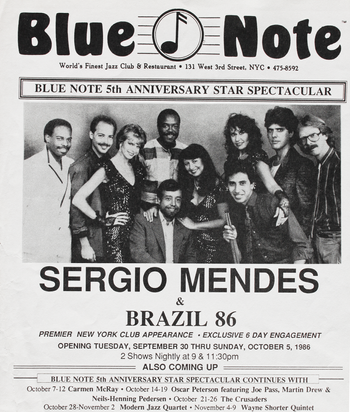 Blue Note poster - New York City - 1986
