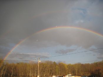 Just before the gig at the Boat Club. A rainbow!
