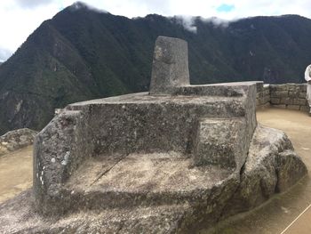 Throne/sun dial on Machu Piccu
