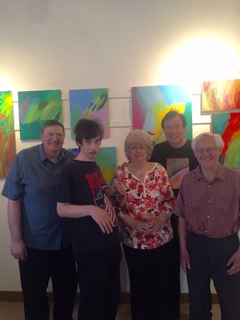 Nick and Family at Cambridge Open Studios 2016
