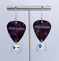 Guitar Pick Earrings - Bling