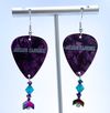 Guitar Pick Earrings - Aqua Pop