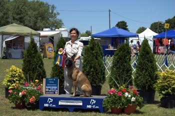 Congratulations Shirley - Placing High in Trial and achieving her AKC CD in one weekend! June 2009
